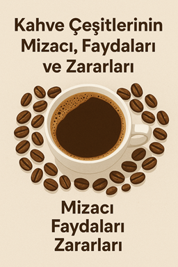 Kahve Çeşitlerinin Mizacı, Faydaları ve Zararları