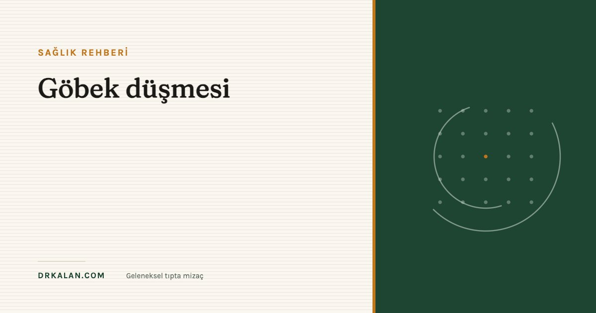 Göbek düşmesi
