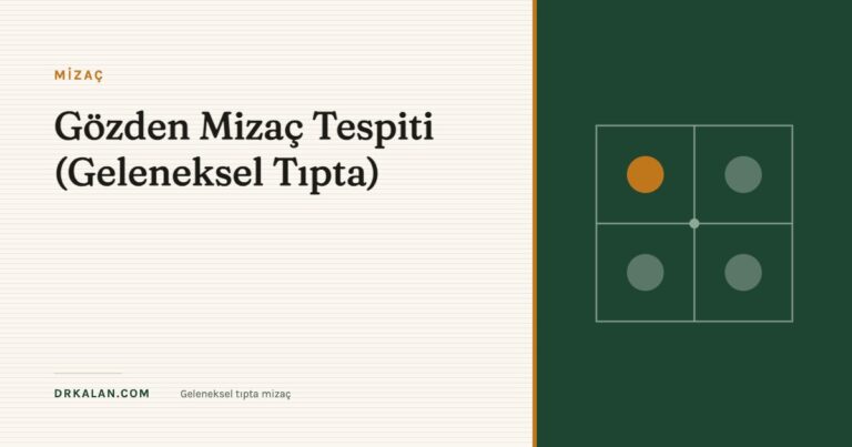 Gözden Mizaç Tespiti (Geleneksel Tıpta)
