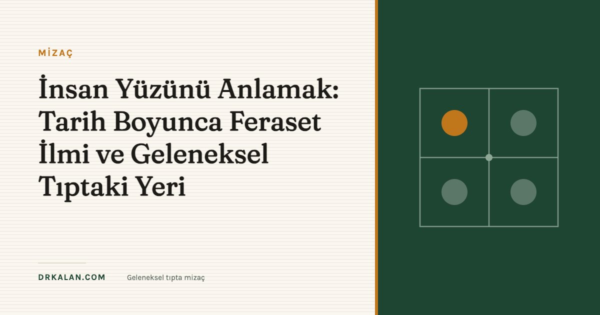 İnsan Yüzünü Anlamak: Tarih Boyunca Feraset İlmi ve Geleneksel Tıptaki Yeri