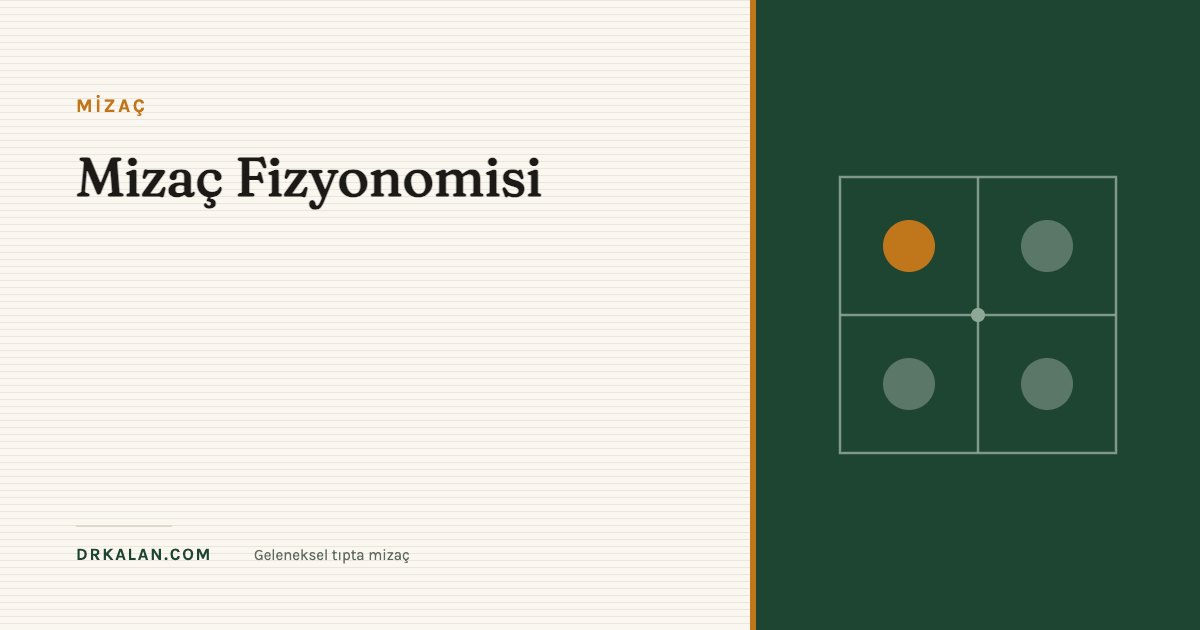 Mizaç Fizyonomisi