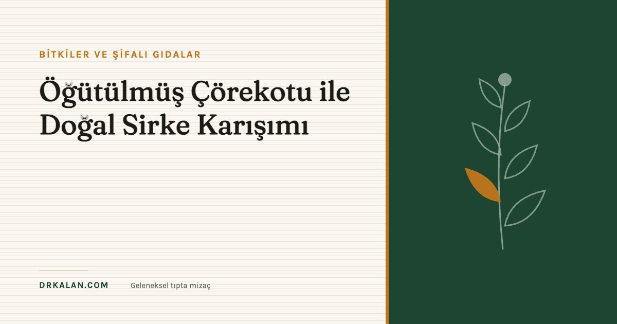 Öğütülmüş Çörekotu ile Doğal Sirke Karışımı