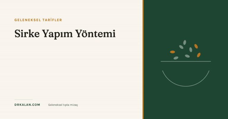Sirke Yapım Yöntemi