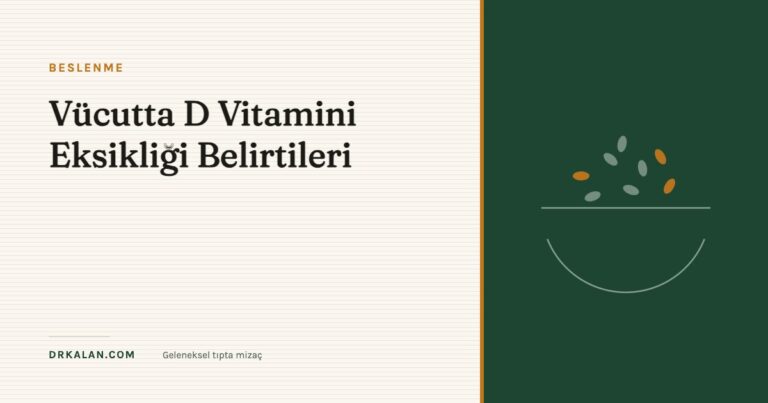 Vücutta D Vitamini Eksikliği Belirtileri
