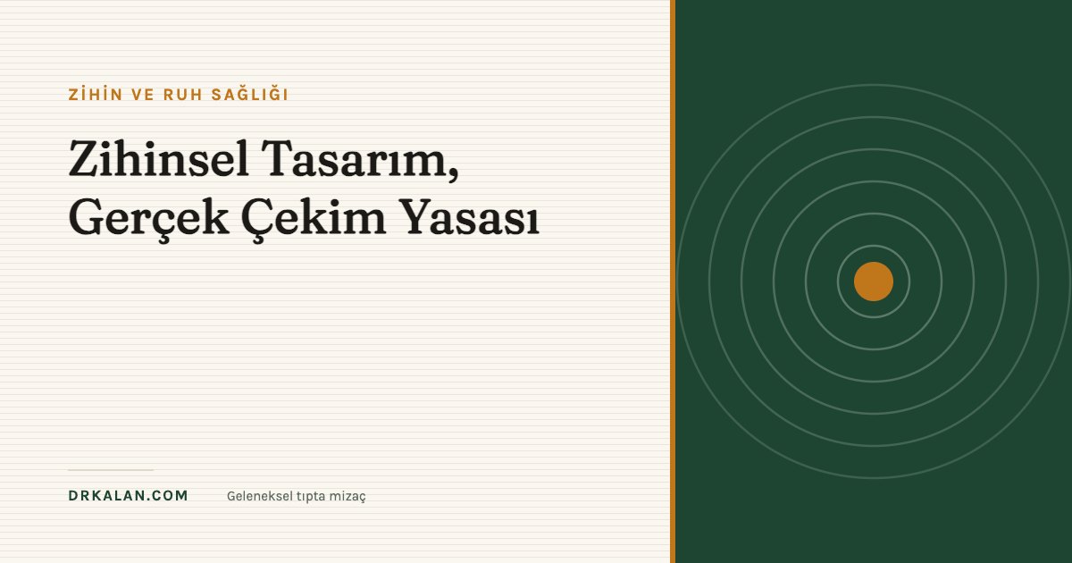 Zihinsel Tasarım, Gerçek Çekim Yasası
